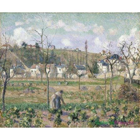 "W ogrodzie w Maubuisson, Pontoise" - Camille Pissarro