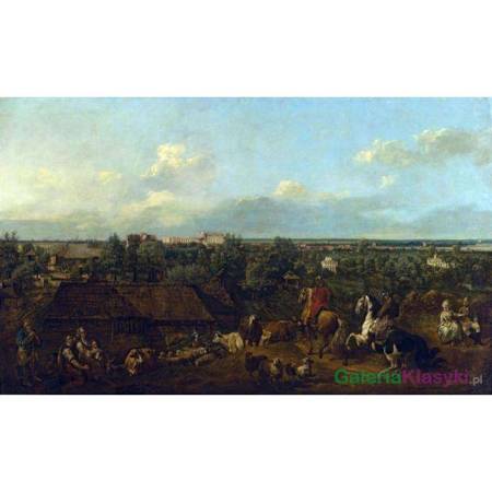 Widok Ujazdowa i Łazienek - Bernardo Bellotto