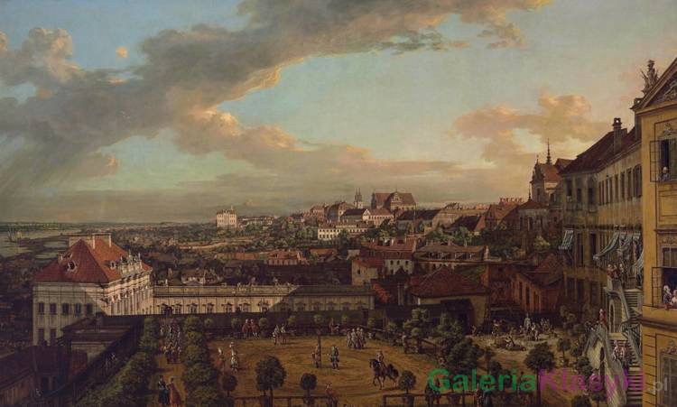 Widok Warszawy z tarasu Zamku Królewskiego - Bernardo Bellotto