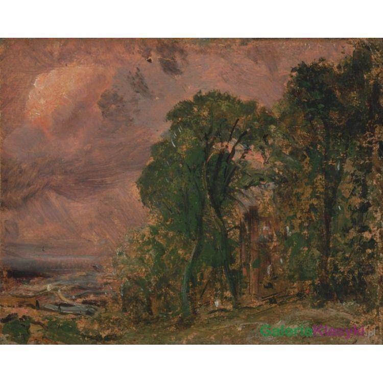 Widok na Hampstead w złą pogodę - John Constable