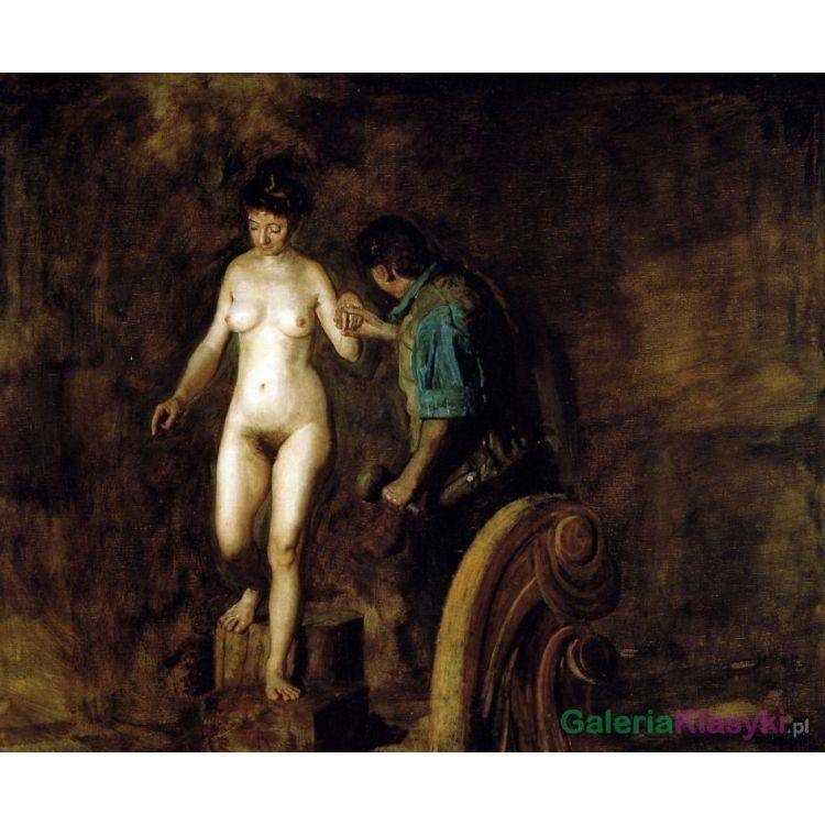 "William Rush i jego modelka" - Thomas Eakins