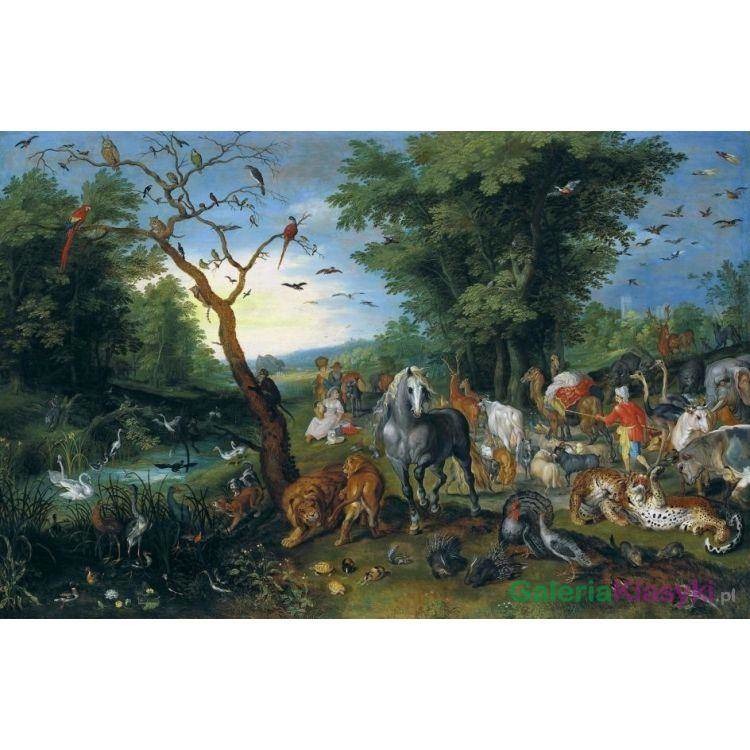 Wprowadzanie zwierząt na Arkę Noego - Jan Brueghel Młodszy