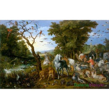 Wprowadzanie zwierząt na Arkę Noego - Jan Brueghel Starszy