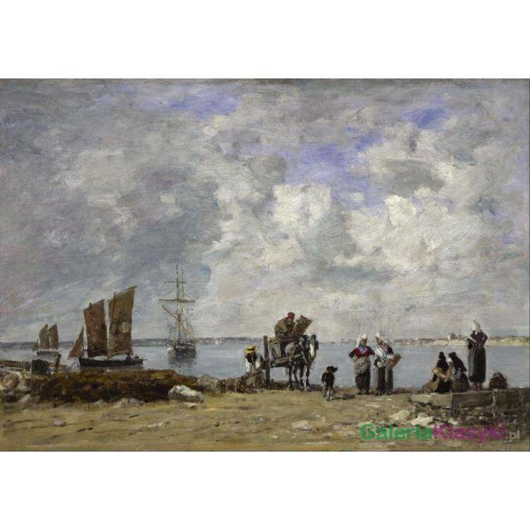 Żony rybaków nad morzem - Eugene Boudin